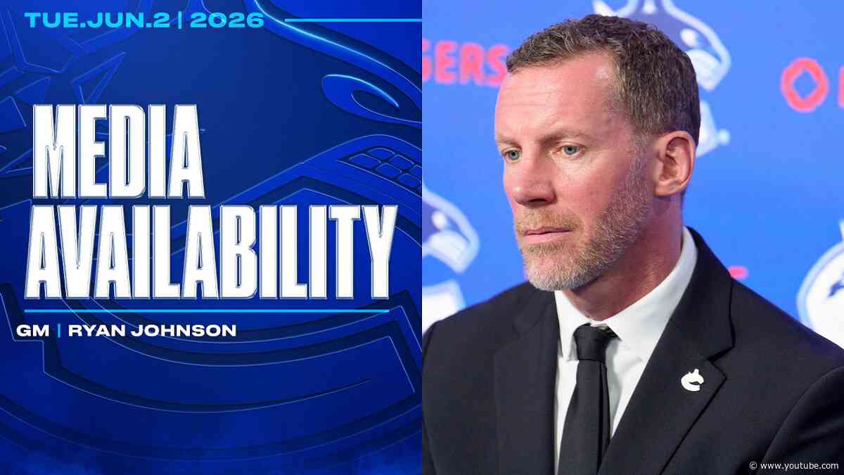 General Manager Ryan Johnson following the Vancouver Canucks Hiring of Manny Malhotra (Jun 2 2026)