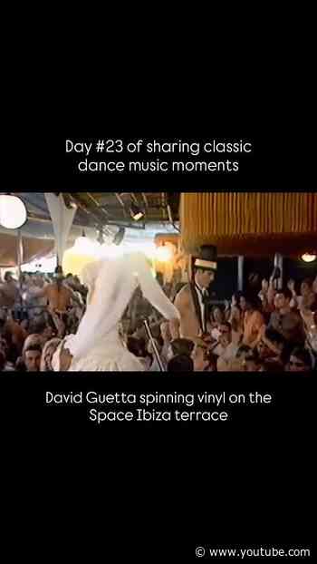 A young David Guetta spinning vinyls at Space Ibiza 🪩 #nostalgia #tbt