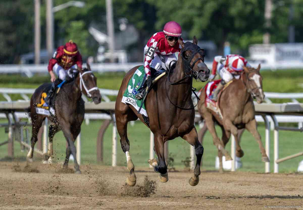 Nitrogen crushes field, challenges track record in Ogden Phipps win at Saratoga