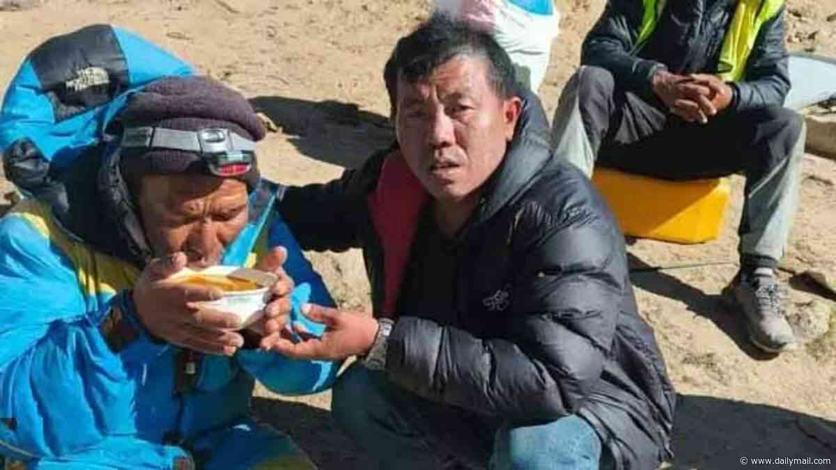 Sherpa stranded on Everest for six days survived by chewing on ice and eating chocolates he found in his pocket