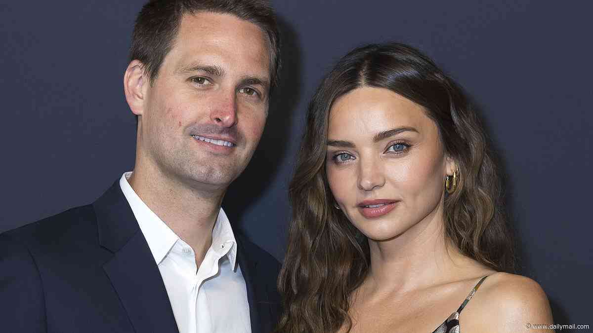 Miranda Kerr steps out in unreleased Dior gown worn by Monica Bellucci's daughter as she attends Paris party with husband Evan Spiegel