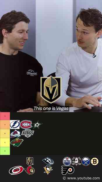 Max Weiß and Hjalmar Ekdal rank @NHL  team logos ahead of the #StanleyCup final 🏒 #burnleyfc #nhl