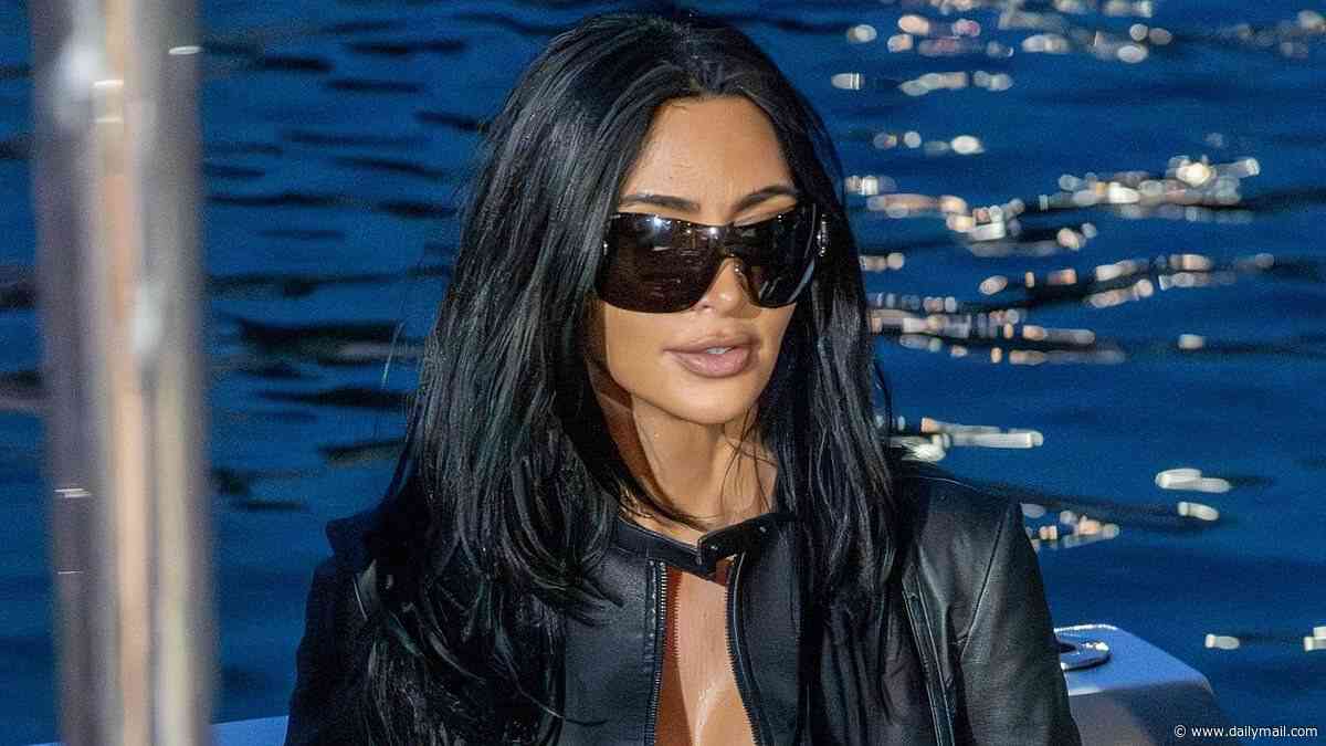 Kim Kardashian goes full WAG mode as she arrives in Monaco ahead of Lewis Hamilton's big race... after his Kardashian-style makeover