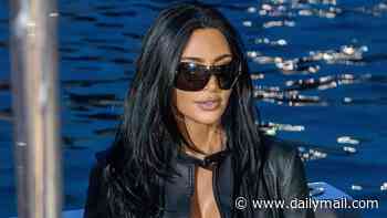 Kim Kardashian goes full WAG mode as she arrives in Monaco ahead of Lewis Hamilton's big race... after his Kardashian-style makeover