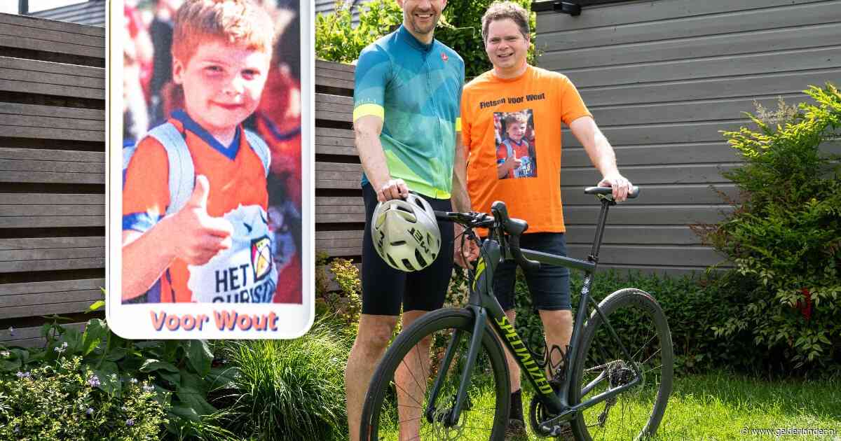 Nooit meer klinkt de stem van Wout (6) over de schutting, nu fietst zijn buurman 500 kilometer met hem in gedachten