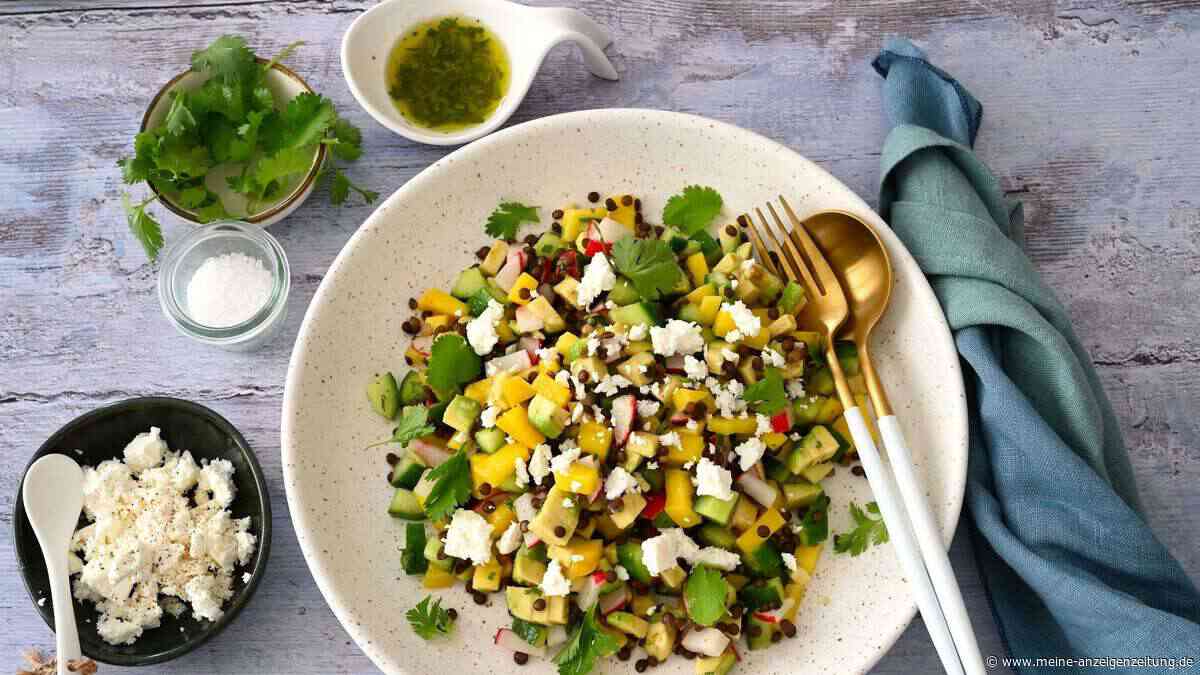Ein Hauch Kalifornien: Linsensalat mit Mango und Limette