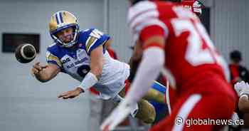 Castillo hits last-second field goal as Bombers pick up season-opening win in Calgary
