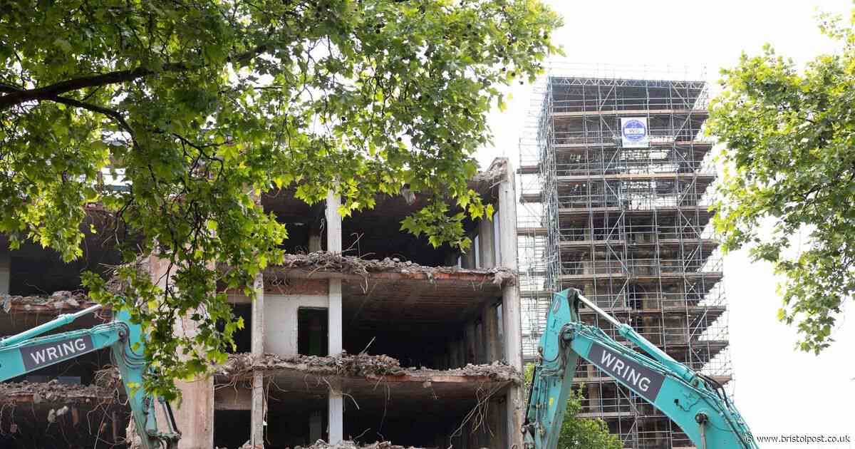 In pictures: Demolition reveals ancient Bristol church hidden for 60 years
