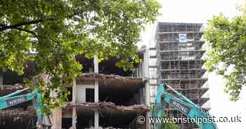 In pictures: Demolition reveals ancient Bristol church hidden for 60 years