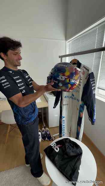 'A lot of thinking has gone into this' 🫡  A first glimpse of his Monaco GP threads for Carlos 👀