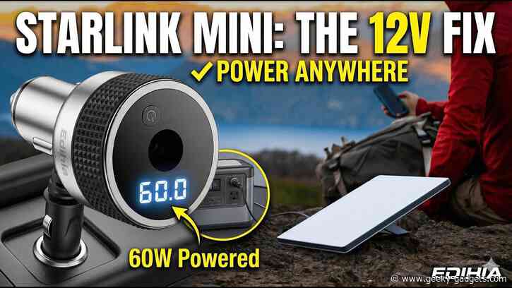 Why This 12V Power Adapter is a Game Changer for Starlink Mini