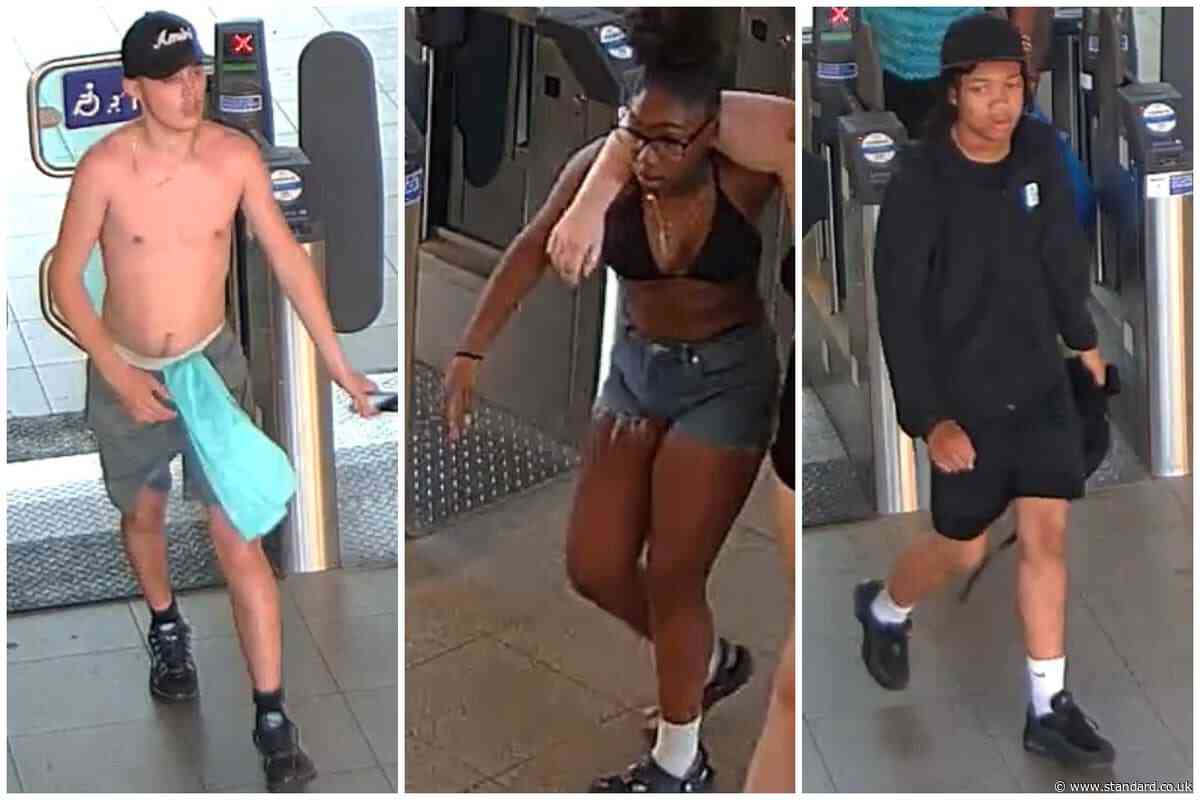 Man's nose and ribs broken in brutal Tube station attack as four teenagers arrested