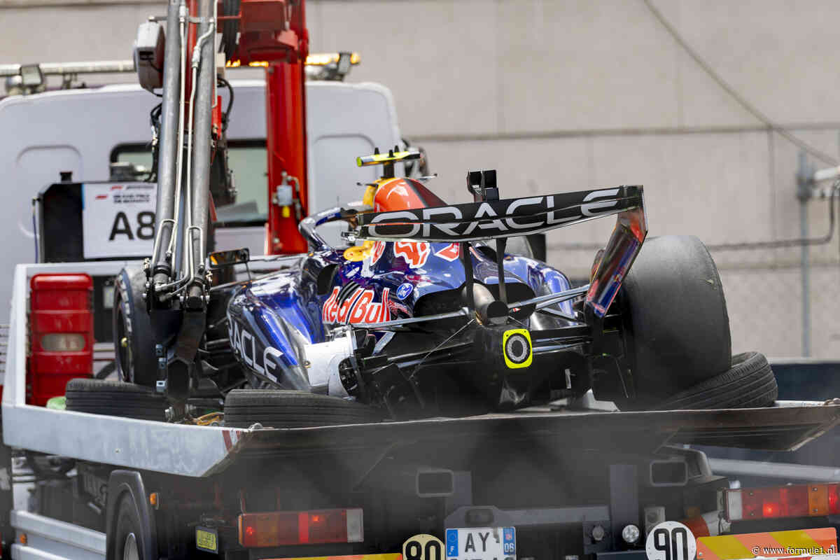 Isack Hadjar verrast door harde klapper in Monaco: ‘Zo’n crash zie je niet vaak’