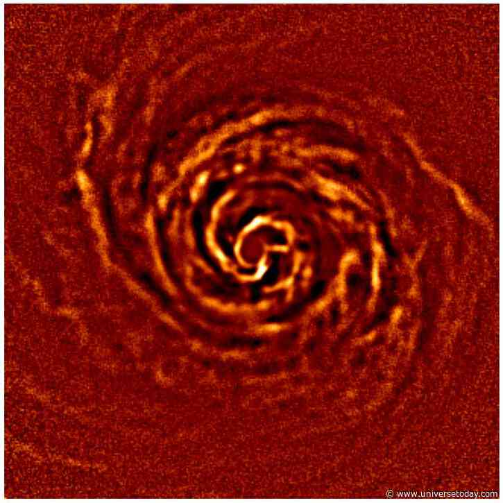 Astronomers Make "Live" Observation of a Nearby Protoplanetary Disk's Rotation