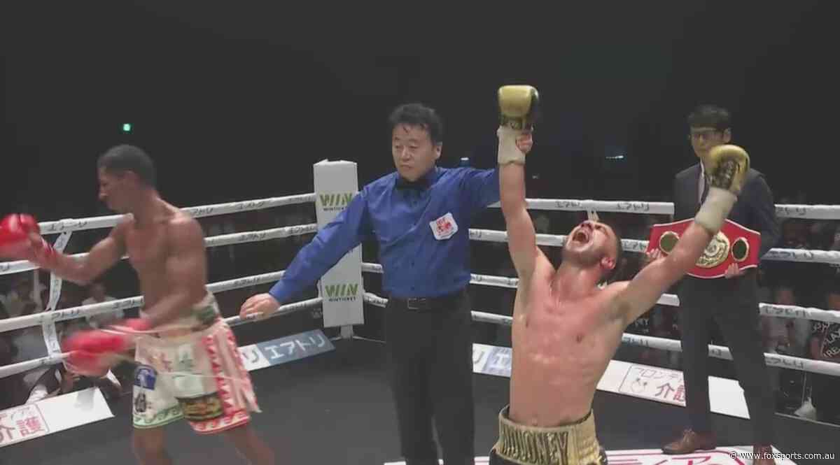 ‘Happiest man in the world’: Fairytale comeback complete as Aussie boxer a world champ again