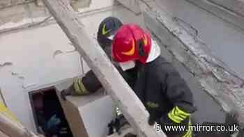 One dead after horror blast collapses building and injures child
