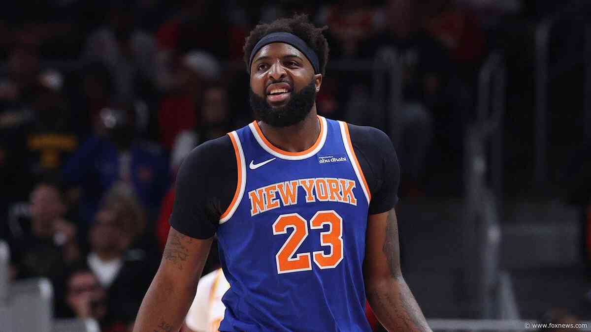 Knicks center Mitchell Robinson seems to be fired up about playing Game 3 in front of President Trump