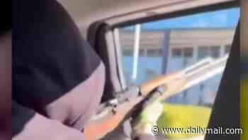 Shocking moment gunman opens fire at a private service for a slain underworld figure Lorenzo Lemalu in broad daylight