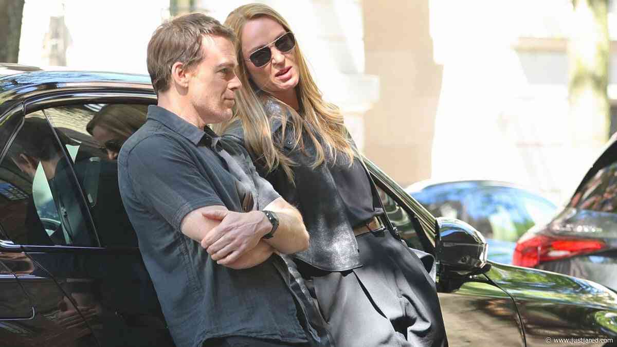 Michael C. Hall & Uma Thurman Film ‘Dexter: Resurrection’ Season 2 in New York City