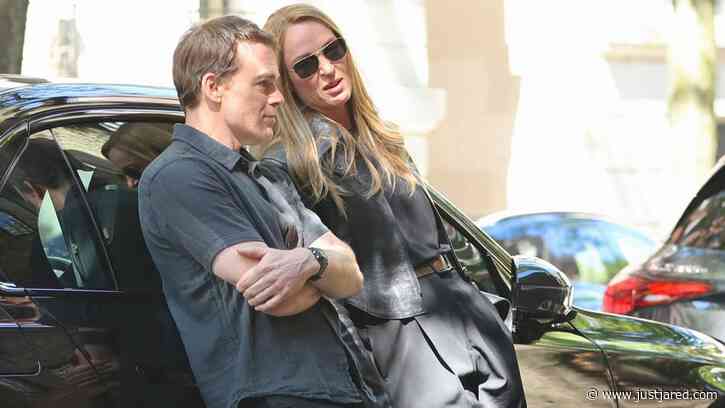 Michael C. Hall & Uma Thurman Film ‘Dexter: Resurrection’ Season 2 in New York City