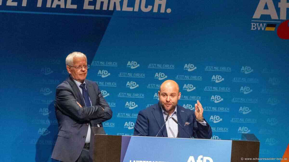 Landesparteitag in Heidenheim: Frohnmaier und Sänze bleiben AfD-Chefs in Baden-Württemberg