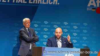 Landesparteitag in Heidenheim: Frohnmaier und Sänze bleiben AfD-Chefs in Baden-Württemberg