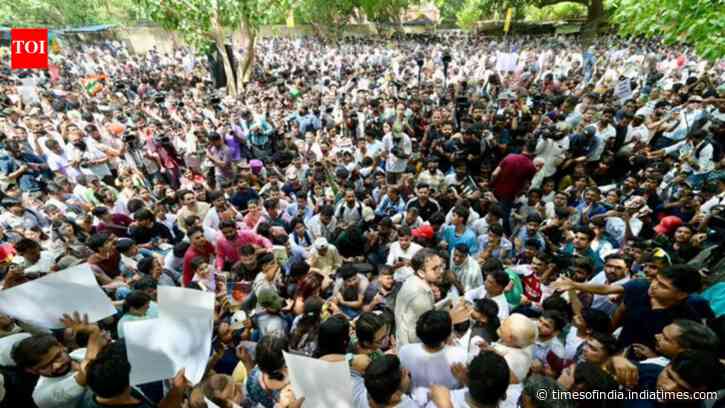 Flowers in hand, calls for Pradhan's exit, 'cockroaches' end protest peacefully: All you need to know