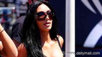 Kim Kardashian arrives at Monaco Grand Prix to cheer on F1 superstar Lewis Hamilton - for the first time since going public with their relationship