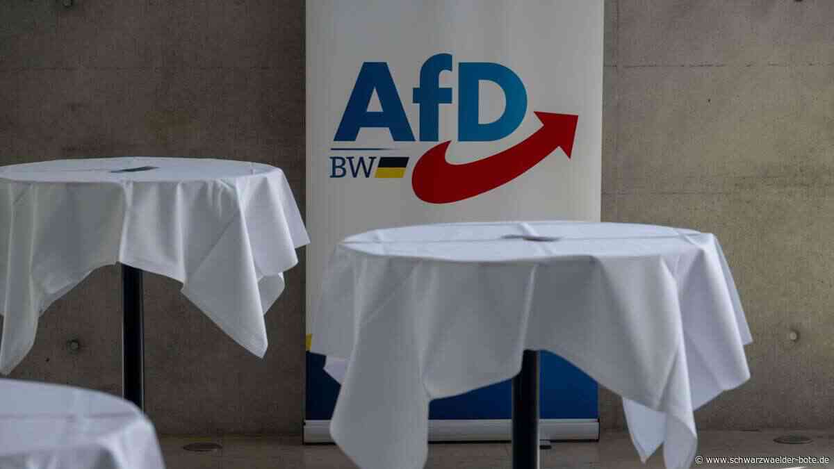 AfD-Landesparteitag in Heidenheim: Aktivisten servieren der AfD Hakenkreuz aus veganem Hack