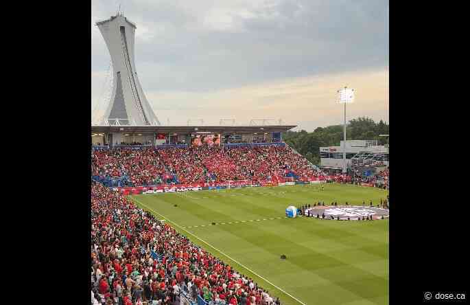 Three CH players were at Saputo Stadium yesterday to cheer on Canada