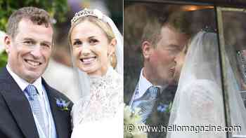 Peter Phillips and Harriet Sperling share romantic first kiss after fairytale wedding - best photos
