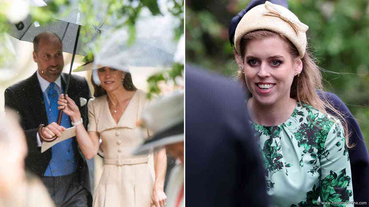 Prince William and Princess Beatrice brush off royal family woes with sweet greeting