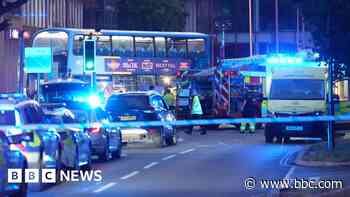 Motorcyclist dies in collision with bus