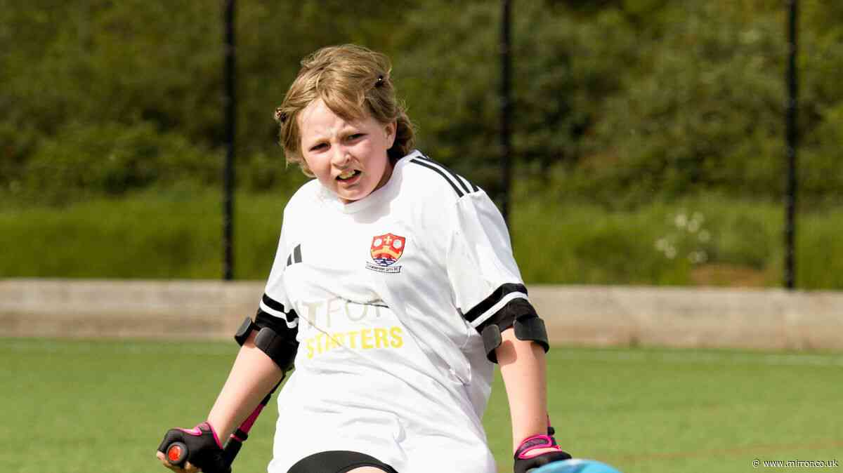 Amputee girl, 12, is a 'trailblazer' on the football pitch after birthday cancer diagnosis