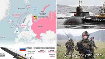 Putin's 'Arctic chokehold' tactic that can put London in range of hypersonic nukes: How Russia could seize 400-mile-wide ocean 'gateway' putting UK in crosshairs