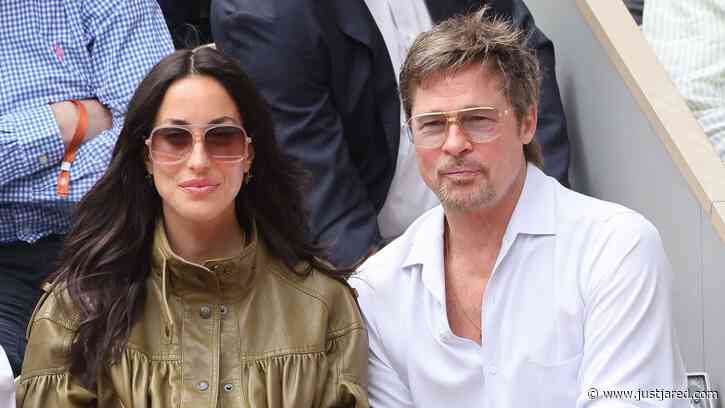 Brad Pitt & Girlfriend Ines de Ramon Attend Women’s Singles Finals at French Open 2026