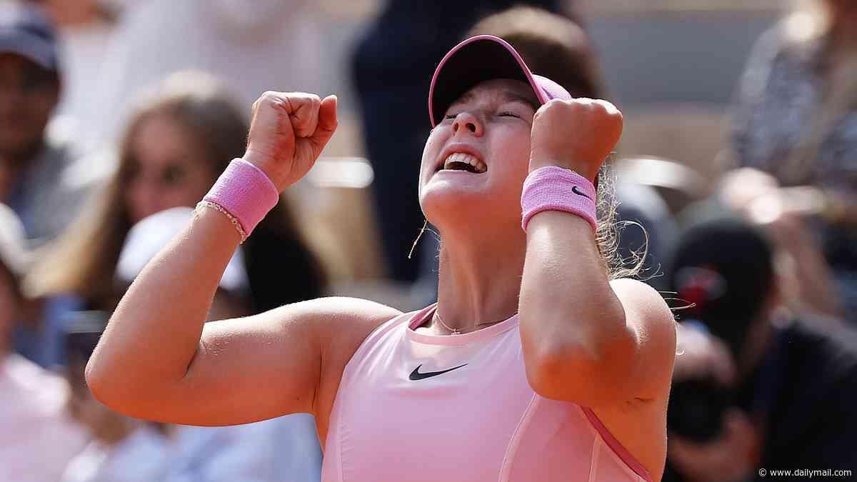 Mirra Andreeva wins her first ever Grand Slam and ends the fairytale run of qualifier Maja Chwalinska - as Russian teen thanks HERSELF in French Open trophy ceremony