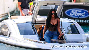 Kim Kardashian trekt veel bekijks bij Formule 1 in Monaco en ziet vriend Lewis Hamilton 3e startplek pakken