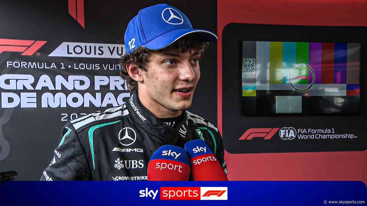 'I'm still shaking!' | Antonelli on 'immense' Monaco GP pole