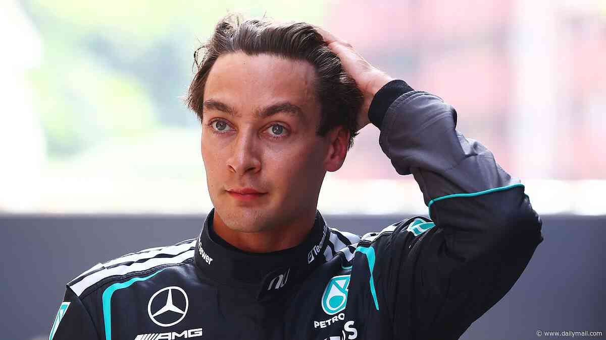 George Russell's title dreams take big hit as Mercedes team-mate Kimi Antonelli grabs pole in Monaco - and Lewis Hamilton sits third with Kim Kardashian watching on