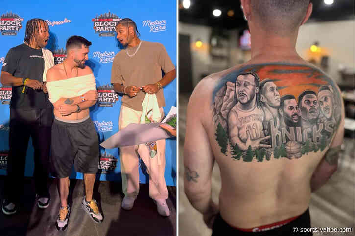 NYC man inks entire back with Mount Rushmore of Knicks greats — shocking even Jalen Brunson