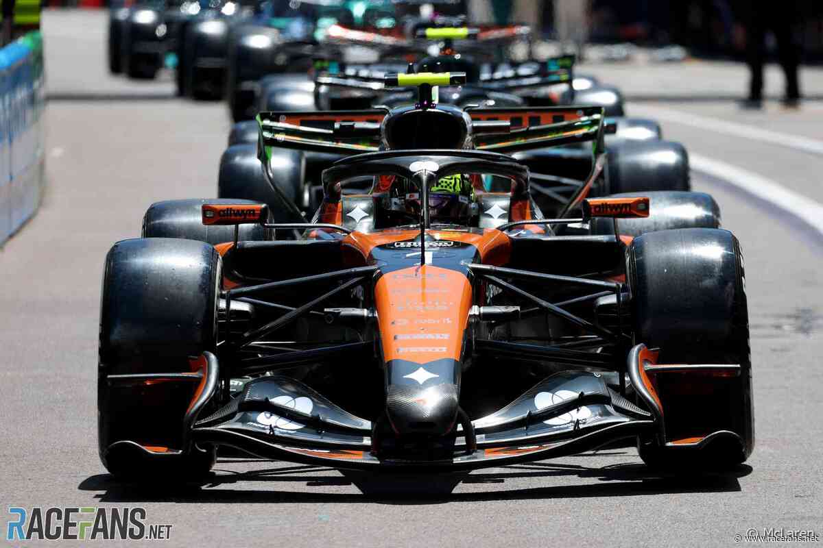 McLaren hit with £25,900 fine for taping over ‘neutral’ button on Norris’s car | Formula 1