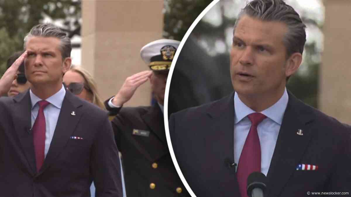 Pete Hegseth gebruikt D-day-speech om voor migranten te waarschuwen