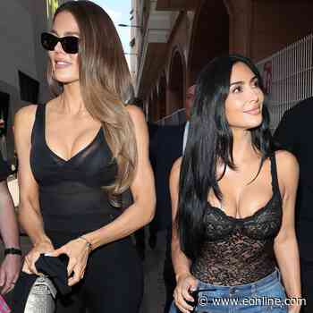 Kim Kardashian, Khloe Kardashian Support Lewis Hamilton at Grand Prix
