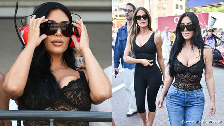 Kim Kardashian Cheers On Boyfriend Lewis Hamilton at Monaco Grand Prix 2026 with Sister Khloe