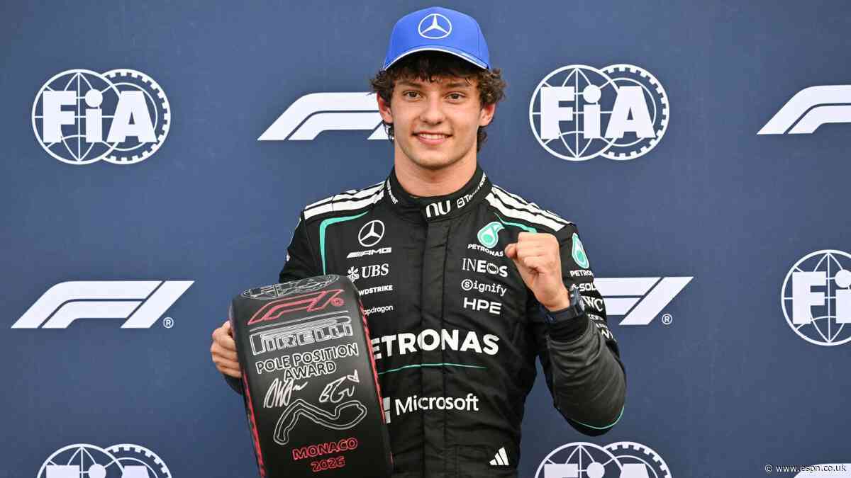 Copy of Antonelli on pole for Monaco GP, fourth of 2026
