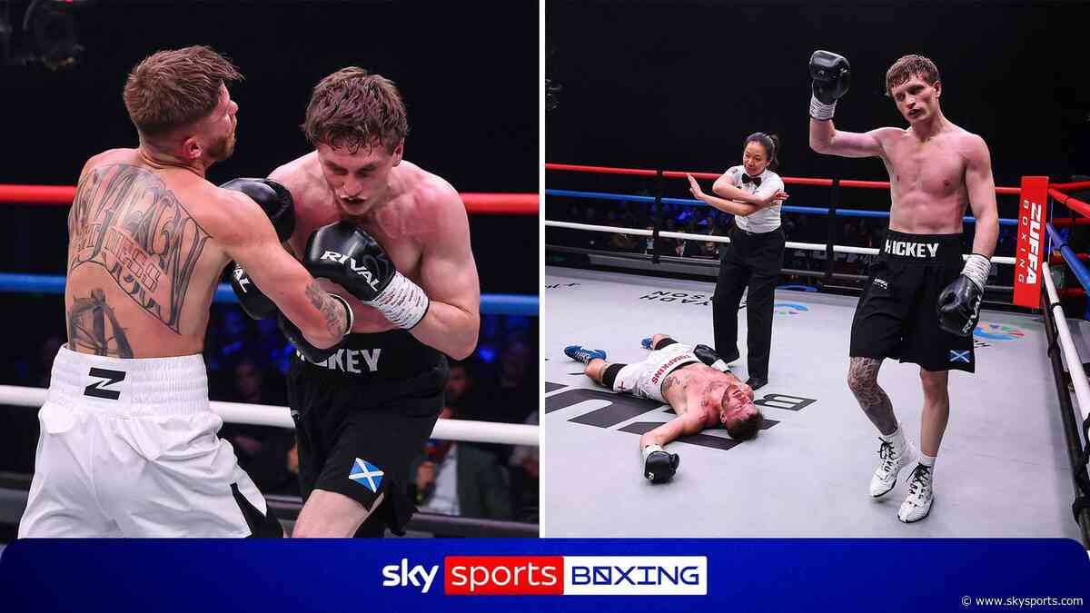 Hickey lands HUGE right-hand KO on Billam-Smith undercard!