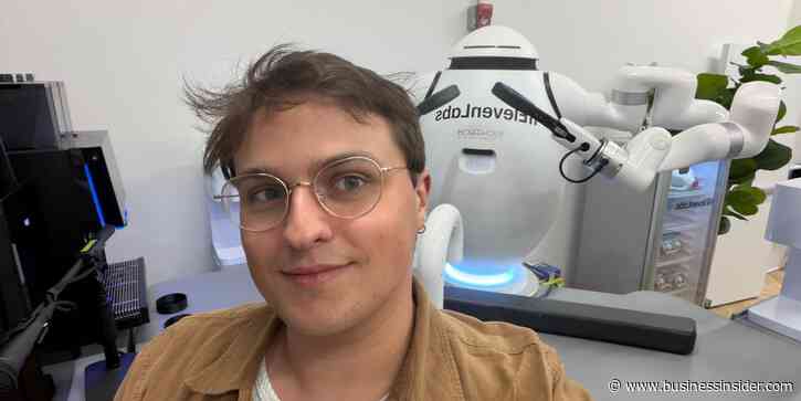 I went to ElevenLabs' NYC pop-up. A robot poured me cold brew before I haggled with an AI shopkeeper.