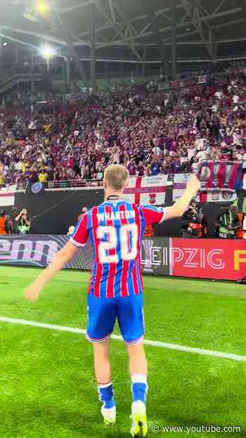 The Celebrations 🥳 #crystalpalace #uefa #champions