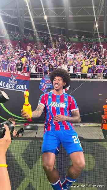 Found a new friend Chris? 🐔 #crystalpalace #conferenceleague #winner